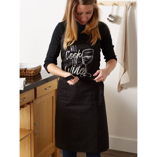 DII® Will Cook For Wine Chef Apron